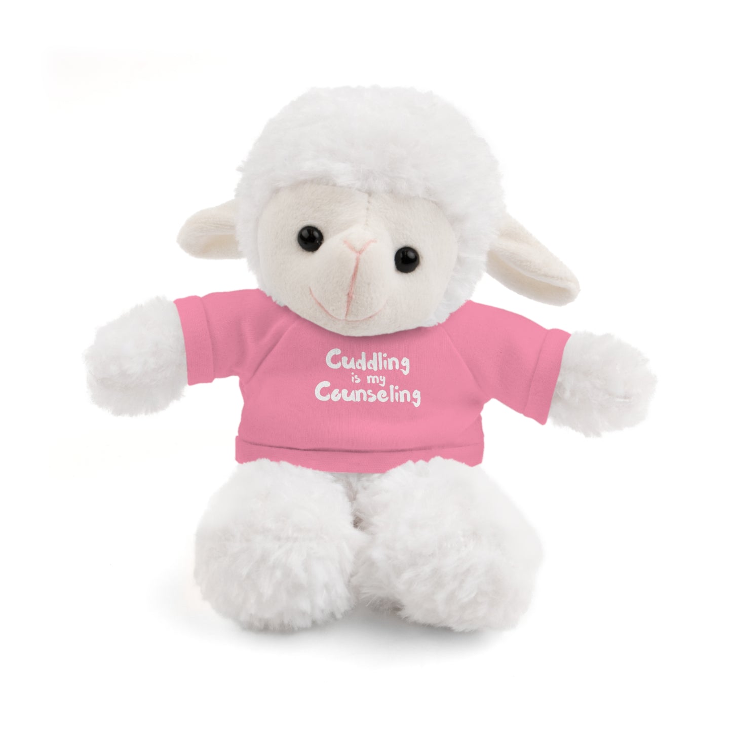 Cuddling is my Counseling Sheep Stuffed Animal with Tee