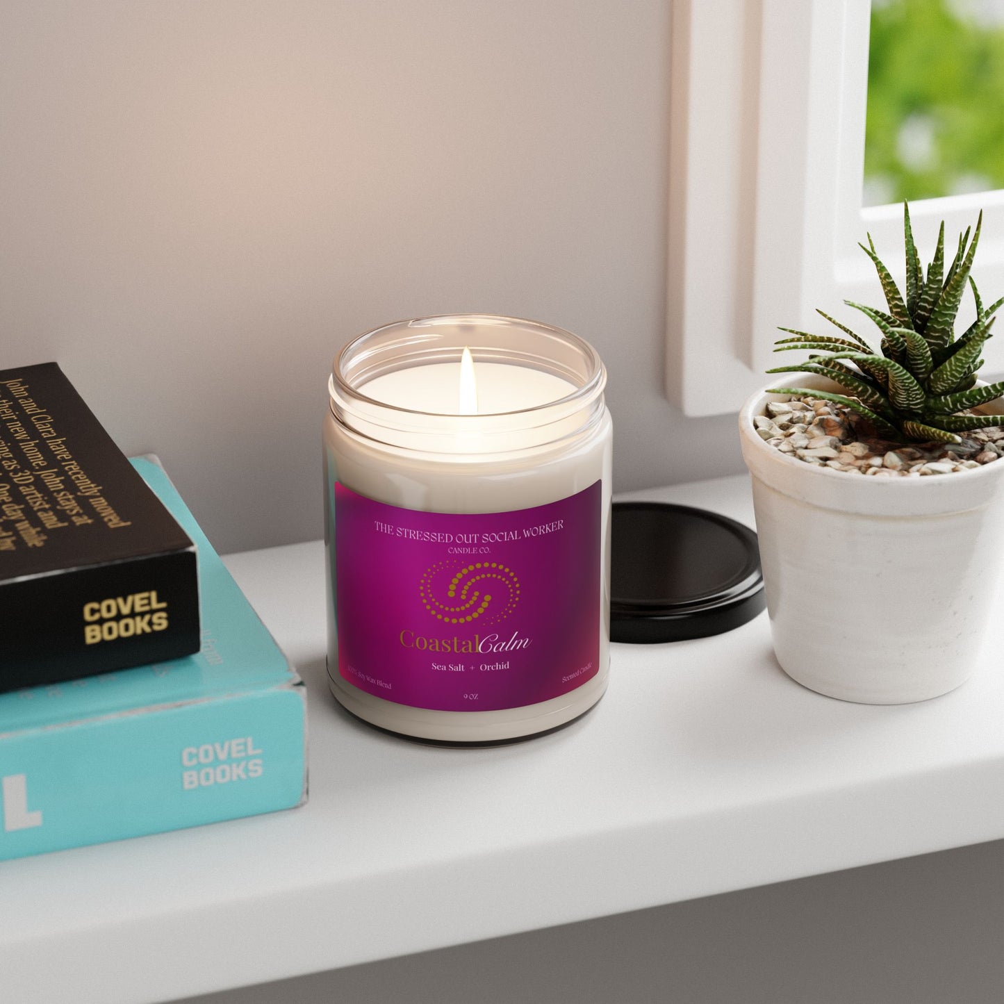 Coastal Calm Scented Soy Candle, 9oz