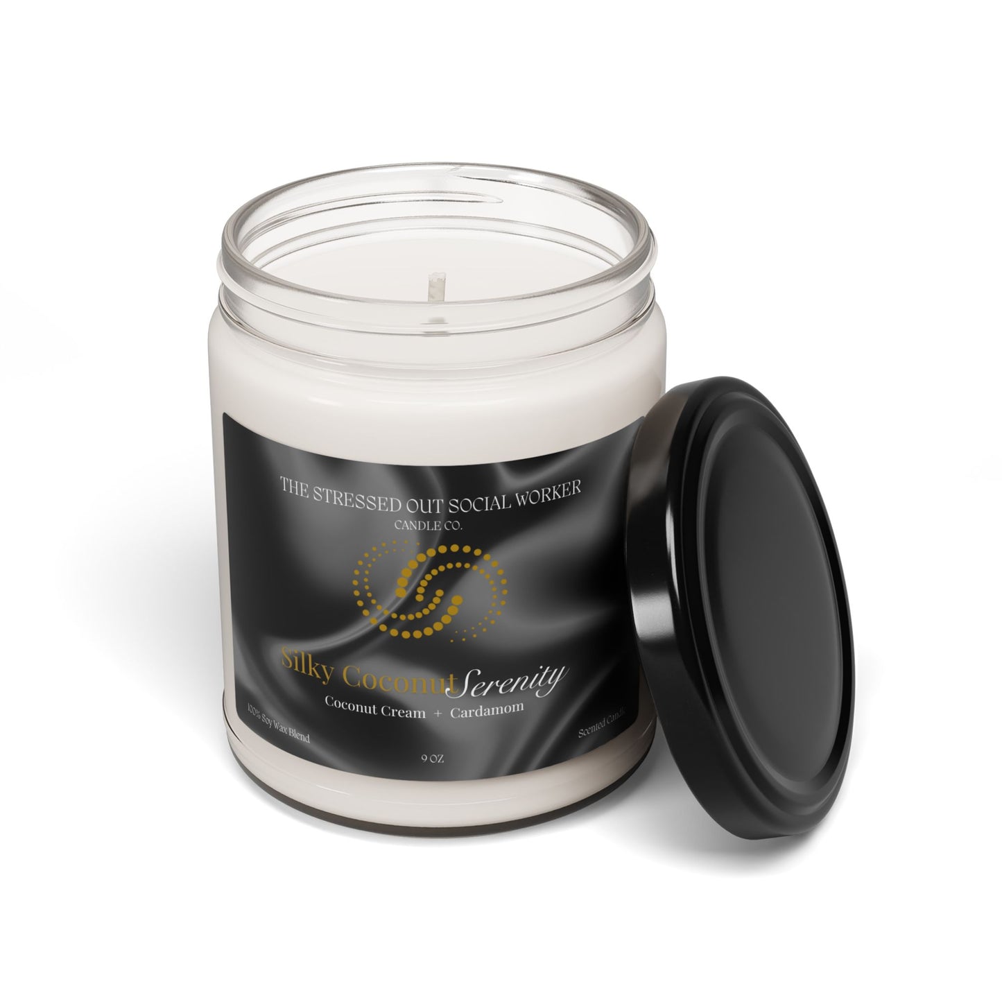 Silky Coconut Serenity Scented Soy Candle, 9oz