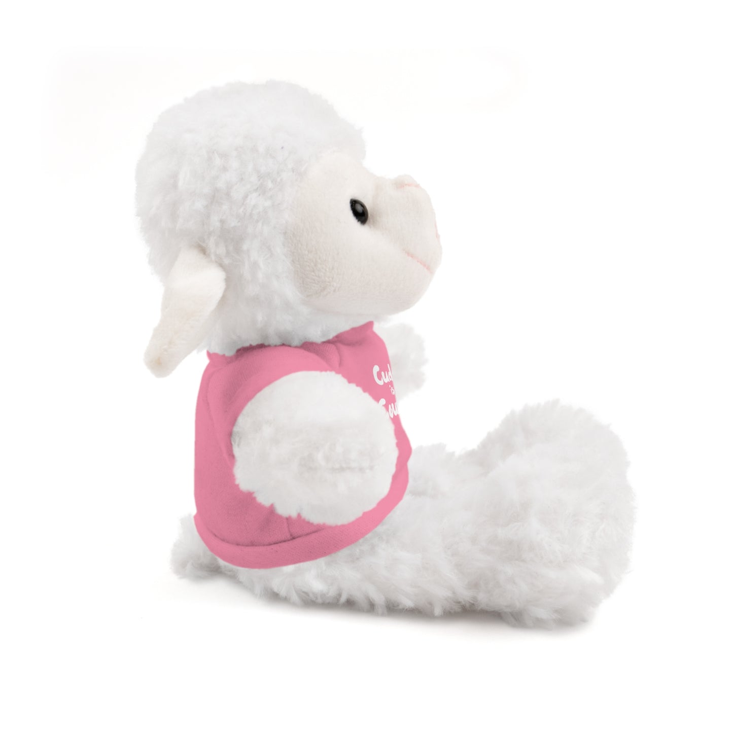 Cuddling is my Counseling Sheep Stuffed Animal with Tee