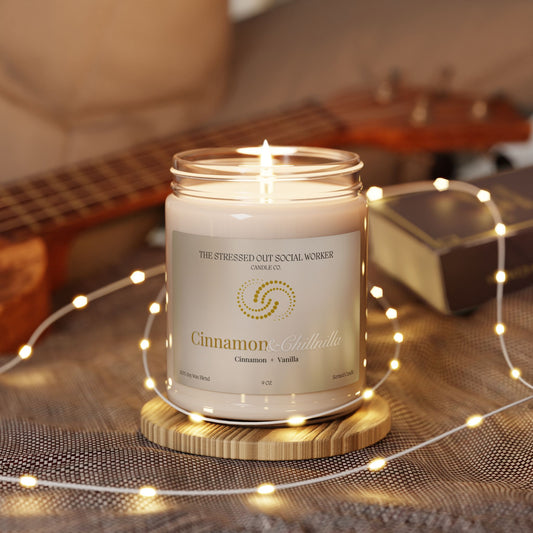 Cinnamon & Chillnilla Scented Soy Candle, 9oz