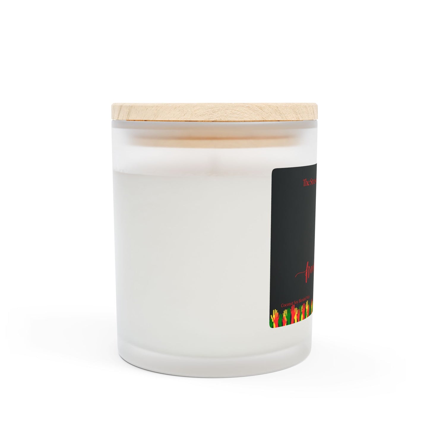 Freedom Flame Frosted Glass Candle, 11oz