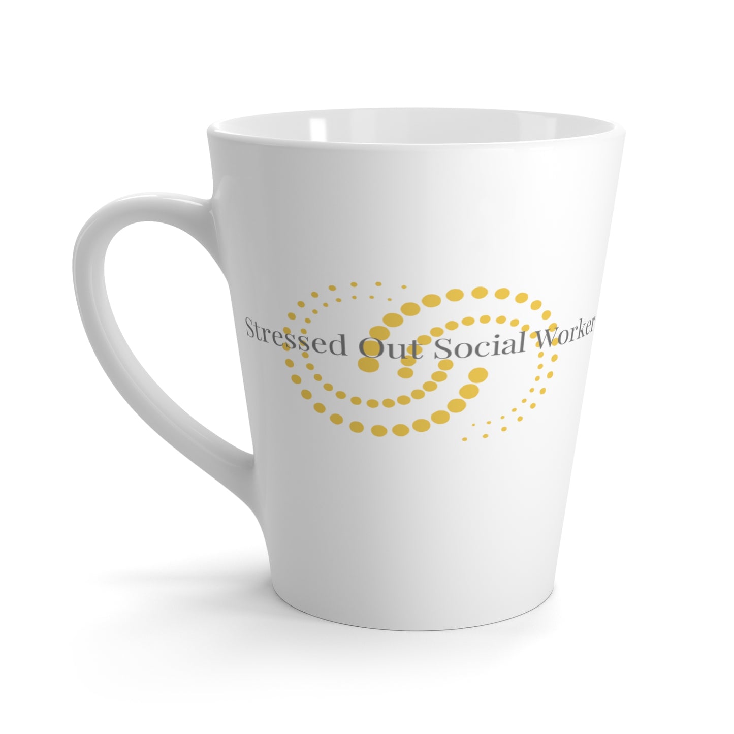 Stressed Out Social Worker Latte Mug, 12oz