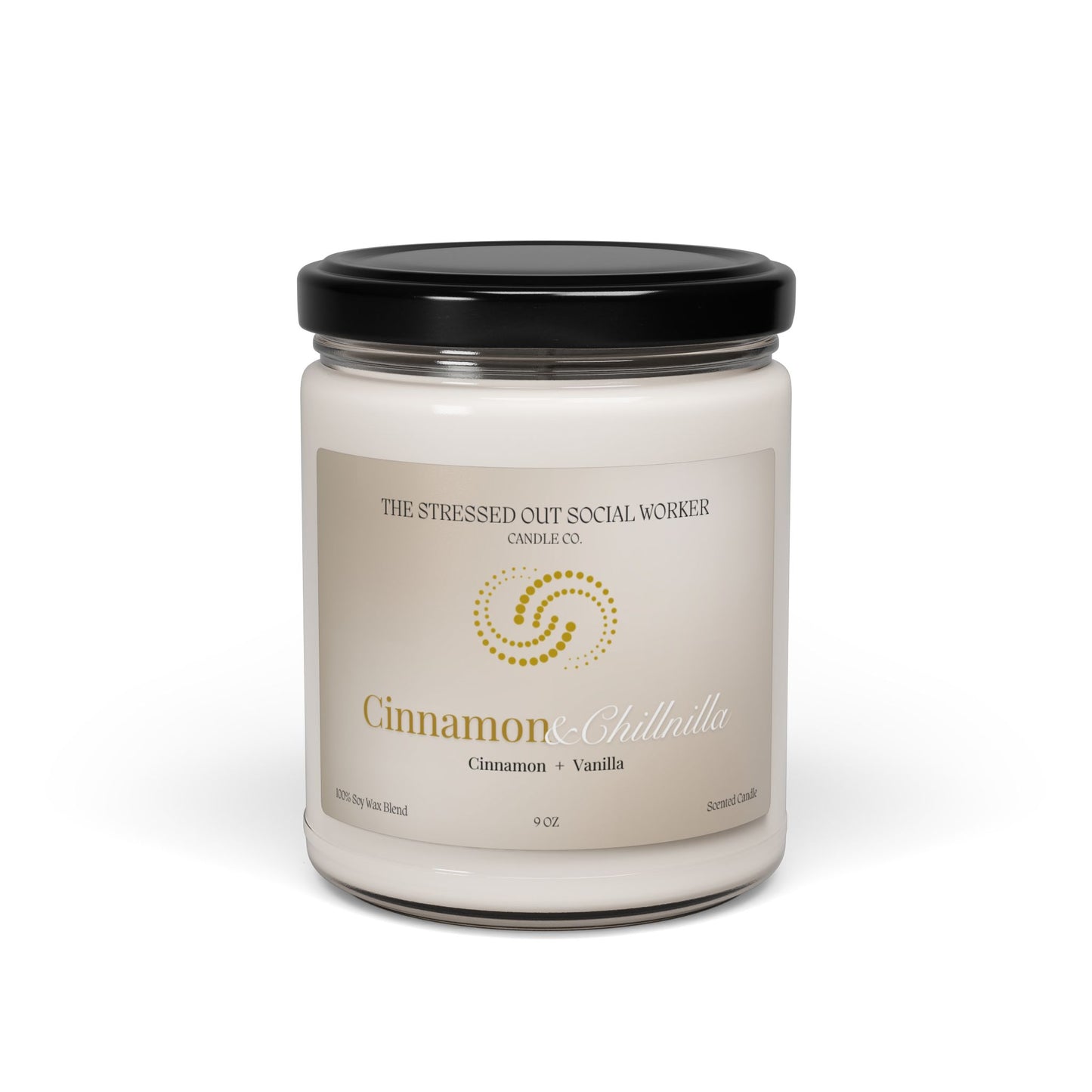 Cinnamon & Chillnilla Scented Soy Candle, 9oz