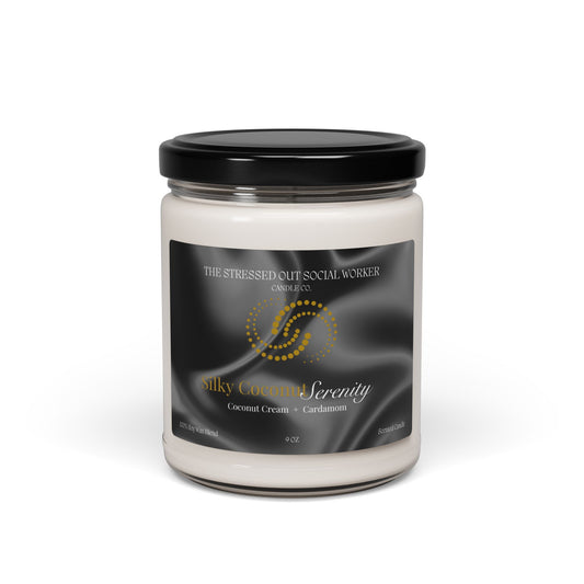 Silky Coconut Serenity Scented Soy Candle, 9oz