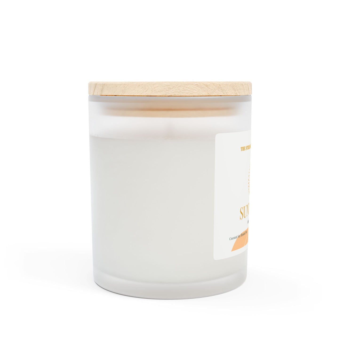 Sunny Stroll Frosted Glass Candle, 11oz